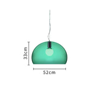 Italian Designer Dome Pendant Lamp Colorful Acrylic Chandelier Ceiling Suspenion Hanging Light with E27 Bulb