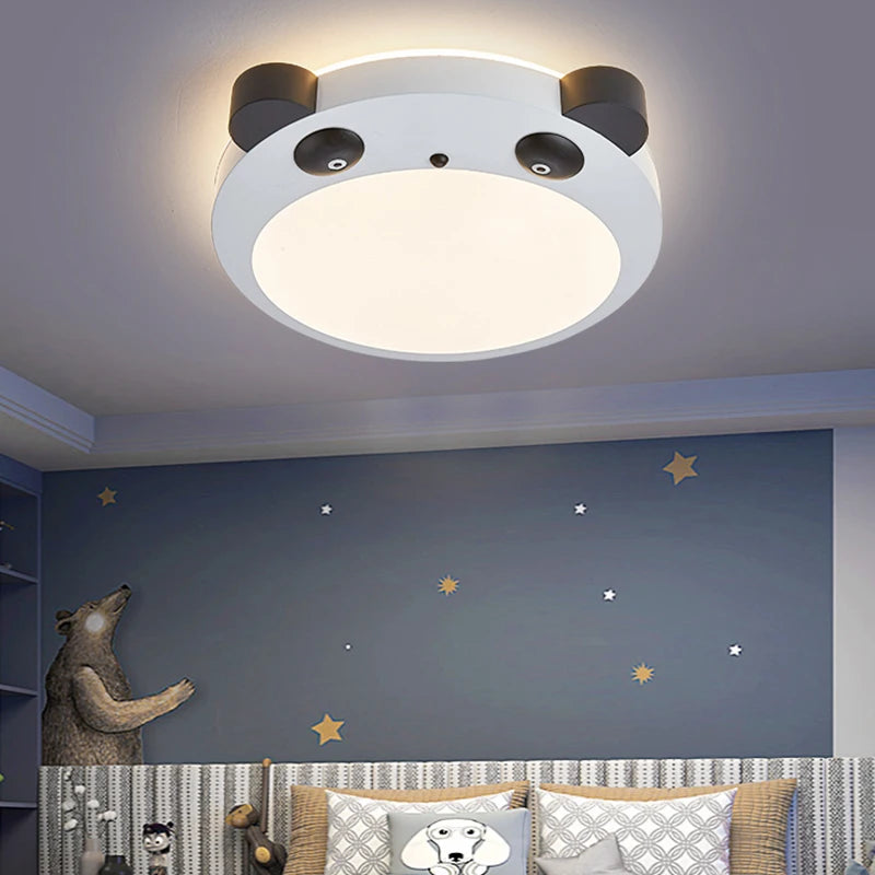 plafonnier led panda pour décoration chambre enfant - vue 4 sur 7