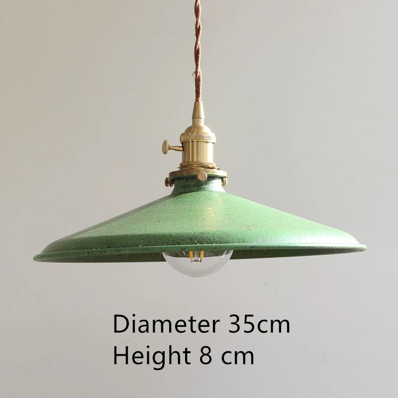 Industrielle Vintage-Pendelleuchte aus Eisen für die Innendekoration - vue 20 sur 21