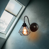 applique murale vintage loft américain cage industrielle
