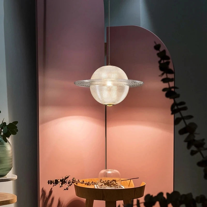 Design-Pendelleuchte aus Glas für Küche, Restaurant und Bar - vue 4 sur 12