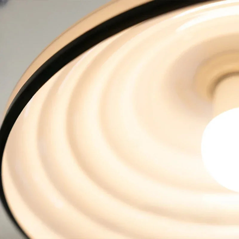lustre en verre nordique avec éclairage led vintage - vue 7 sur 7