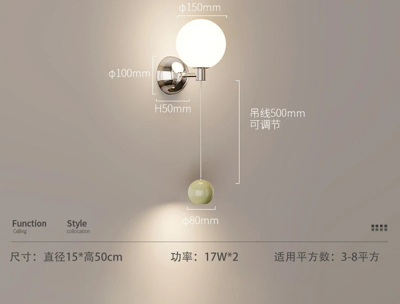 LED-Wandleuchte im Retro-Stil mit mittelalterlichem Design für die Innendekoration