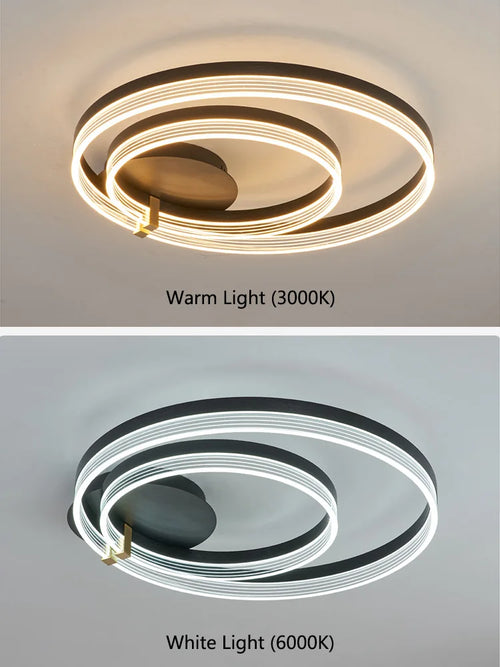 Plafonnier de luxe moderne et minimaliste
