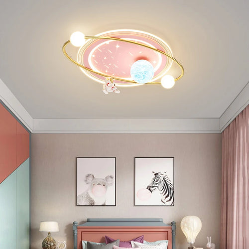 Kinderzimmer Deckenleuchte Astronaut Design LED Modern Kreativ - vue 6 sur 9