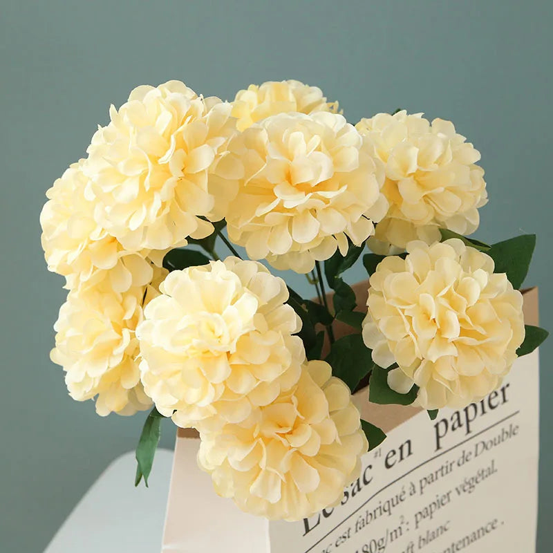 lot de 10 bouquets de pissenlit artificiels pour décoration intérieure et événements