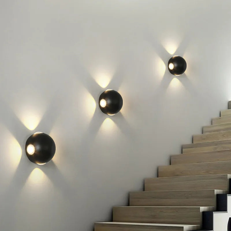 applique murale led moderne en aluminium pour éclairage domestique - vue 4 sur 10