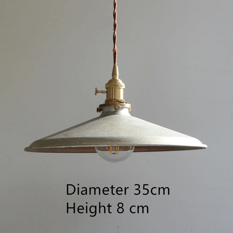 Industrielle Vintage-Pendelleuchte aus Eisen für die Innendekoration - vue 19 sur 21