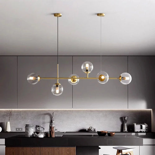 lustre led moderne pour éclairage intérieur suspendu - vue 7 sur 14