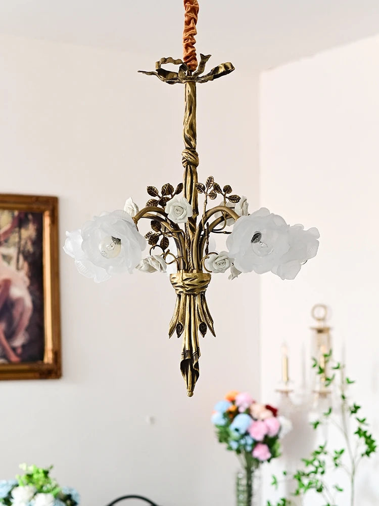 lustre moderne en cuivre pour éclairage artistique et luxueux