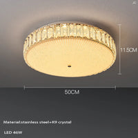 Moderne LED-Deckenleuchte aus Kristall in luxuriöser Qualität