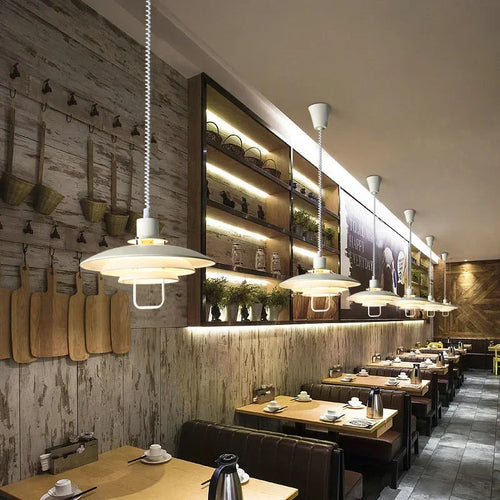 Modern adjustable pendant light with adjustable lifting and telescopic capabilities, dining room, living room, indoor decoration - vue 6 sur 12
