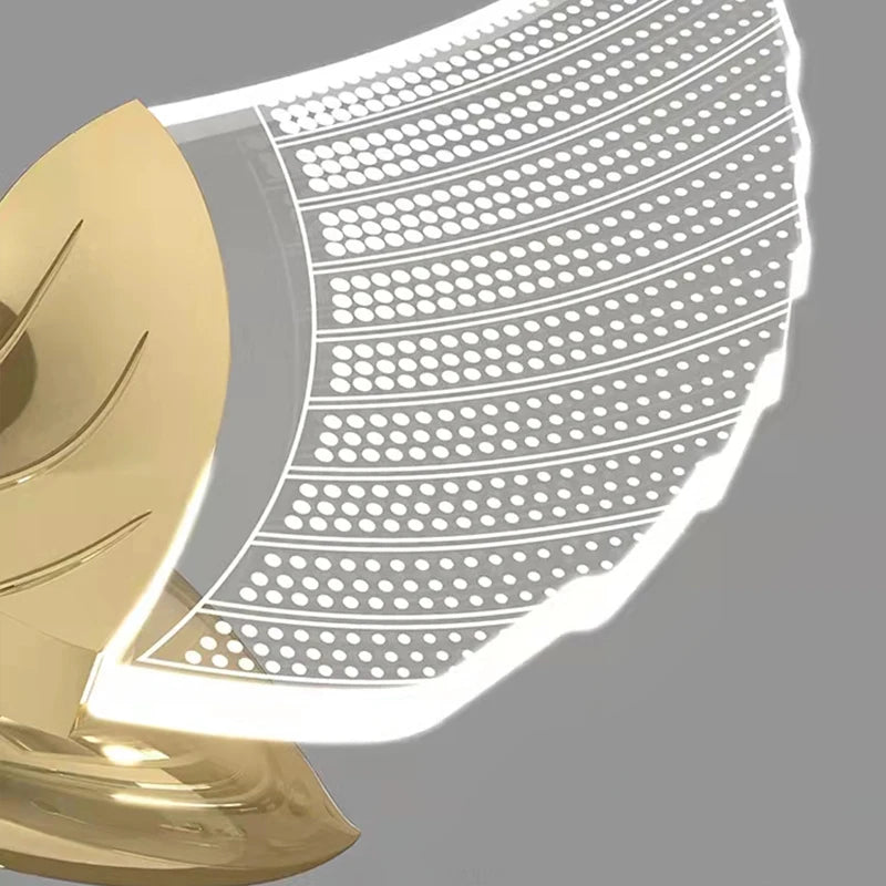 lustre moderne cygne doré design créatif pour éclairage décoratif - vue 7 sur 12