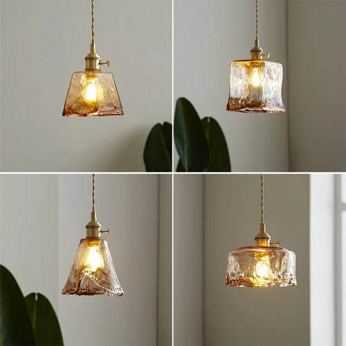 Moderne LED-Glas-Pendelleuchte für die Innendekoration - vue 2 sur 20