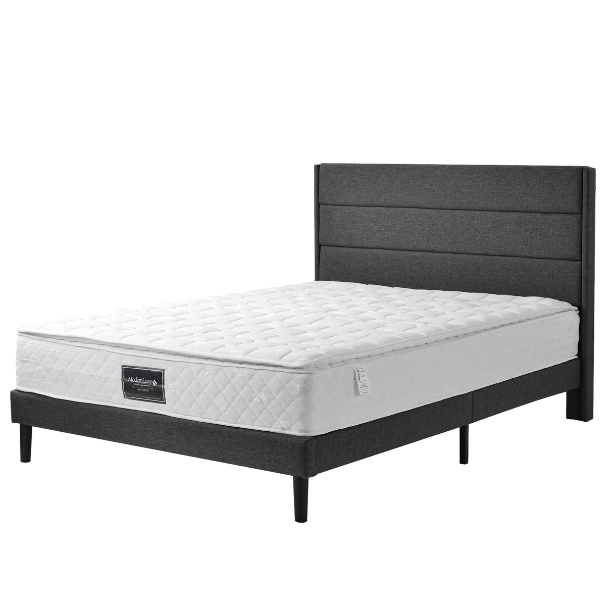 Spring core mattress, 7 zones cold foam mattress, pocket Spring Bay, 160x200cm, 100% Oeko-Tex tested microfas