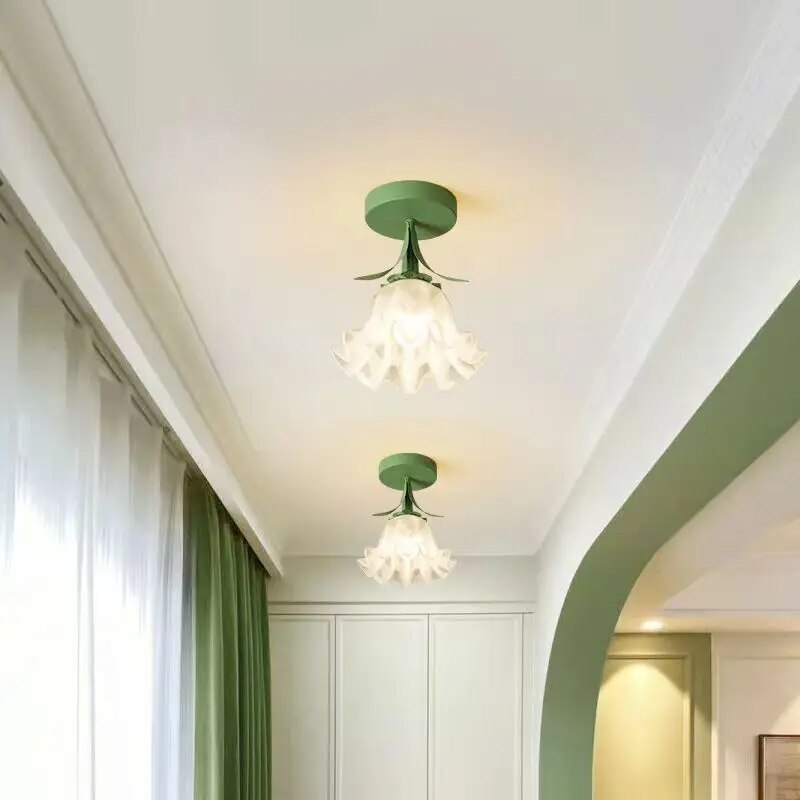 Lampe plafonnier Orchidée 4 Couleurs Moderne - vue 4 sur 10
