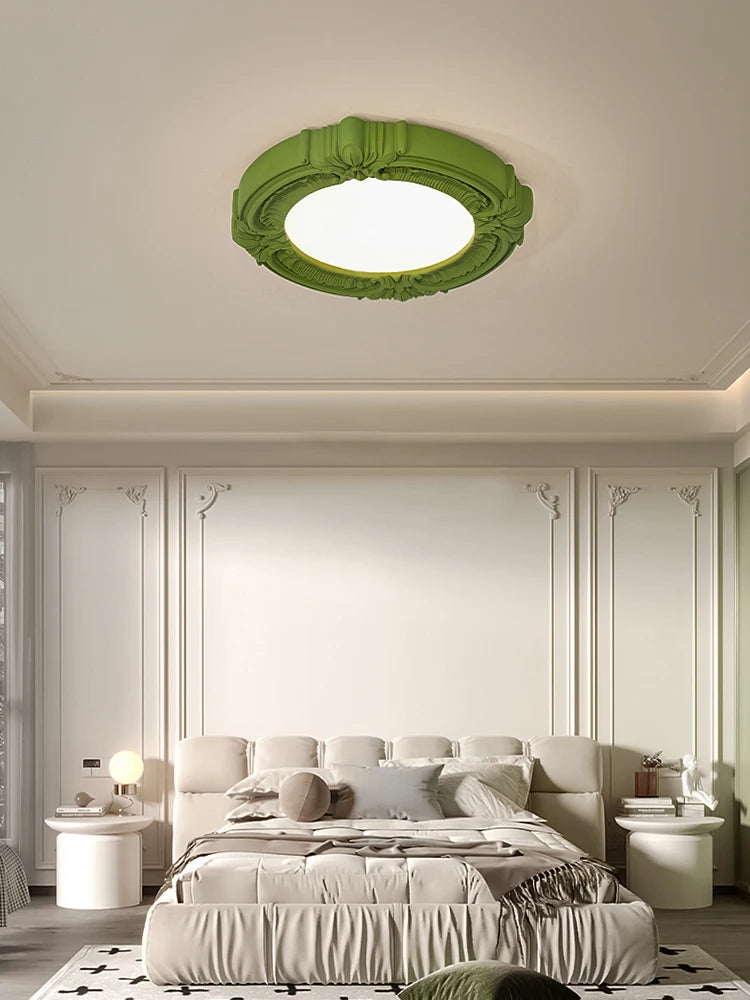 plafonnier rétro en résine design français pour intérieur moderne - vue 6 sur 10