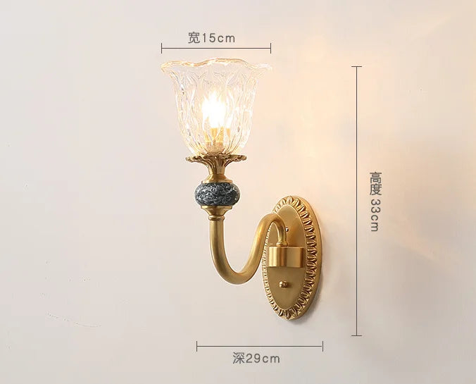 applique murale dorée luxe rétro pour décoration intérieure - vue 7 sur 8
