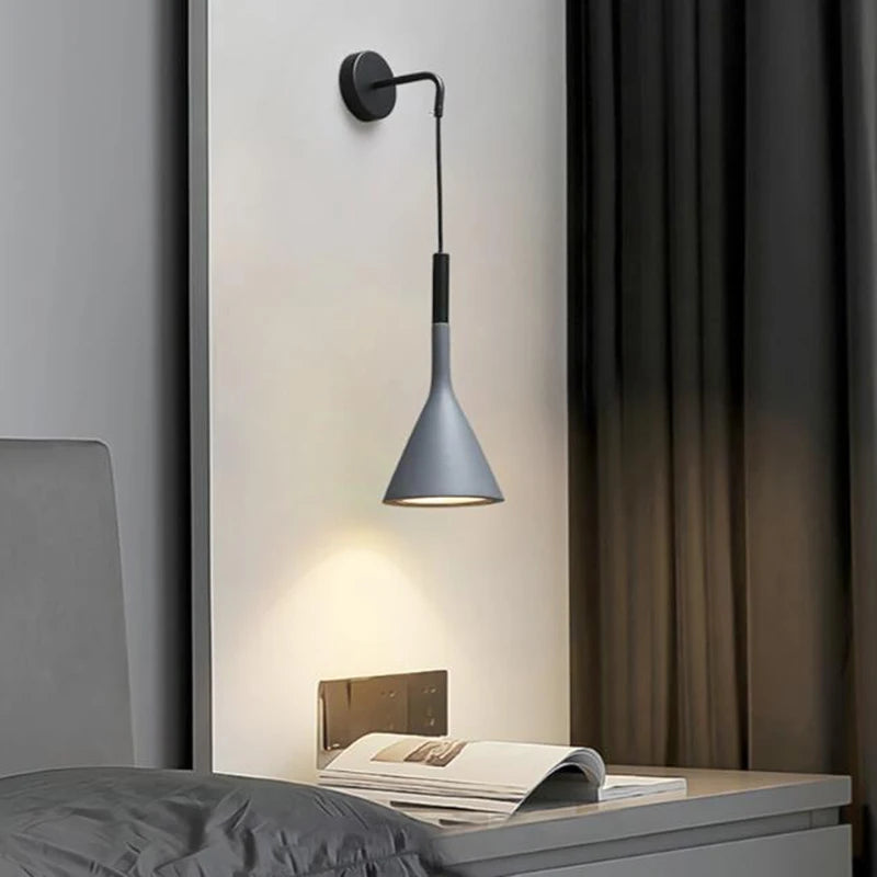 Applique murale LED E27 au design nordique moderne - vue 2 sur 9
