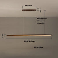 Trendiger Holz-Kronleuchter dimmbar für modernes Interieur