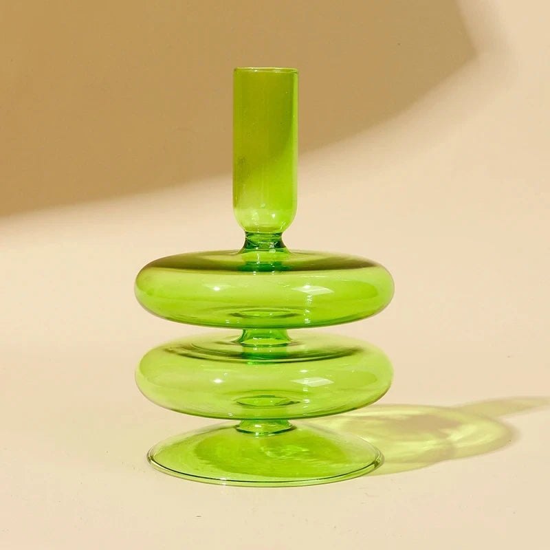 bougeoir en verre européen pour décoration et mariage - vue 15 sur 30