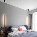 lustre led minimaliste longue bande luminaire suspendu moderne