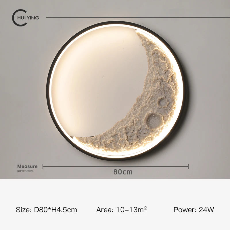 Dekorative LED-Wandleuchte Mond mit dimmbarer Lichtintensität - vue 12 sur 15