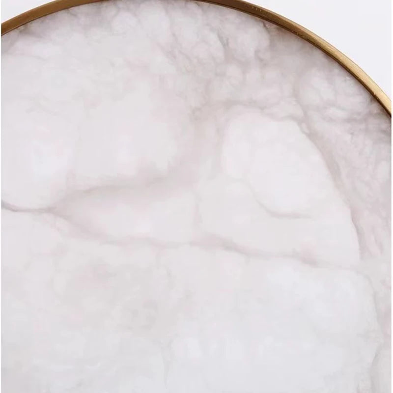 applique murale en marbre et métal doré design art déco - vue 7 sur 7