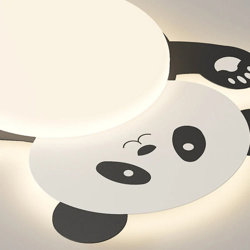 Niedliche Panda-Deckenleuchte für modernes, minimalistisches Kinderzimmer - vue 7 sur 7