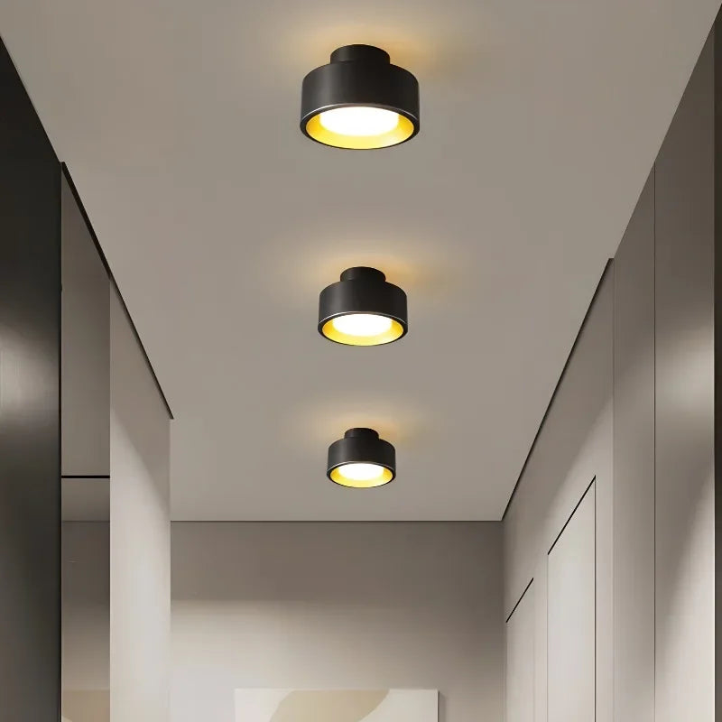 plafonnier led en cuivre design moderne pour décoration intérieure luxe - vue 4 sur 8