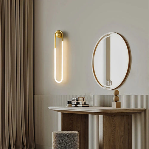 applique murale led moderne forme ellipse pour décoration intérieure - vue 5 sur 11