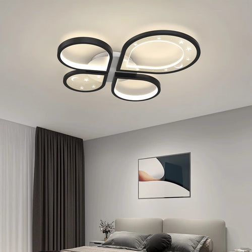 Kreative LED-Deckenleuchte Moderner Nordischer Kronleuchter Goldfarben