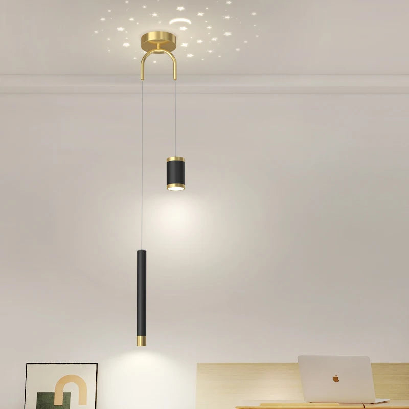 Moderne dekorative Pendelleuchte ideal für Sternenhimmel - vue 5 sur 12