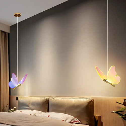 Suspension led moderne en acrylique avec 3 couleurs