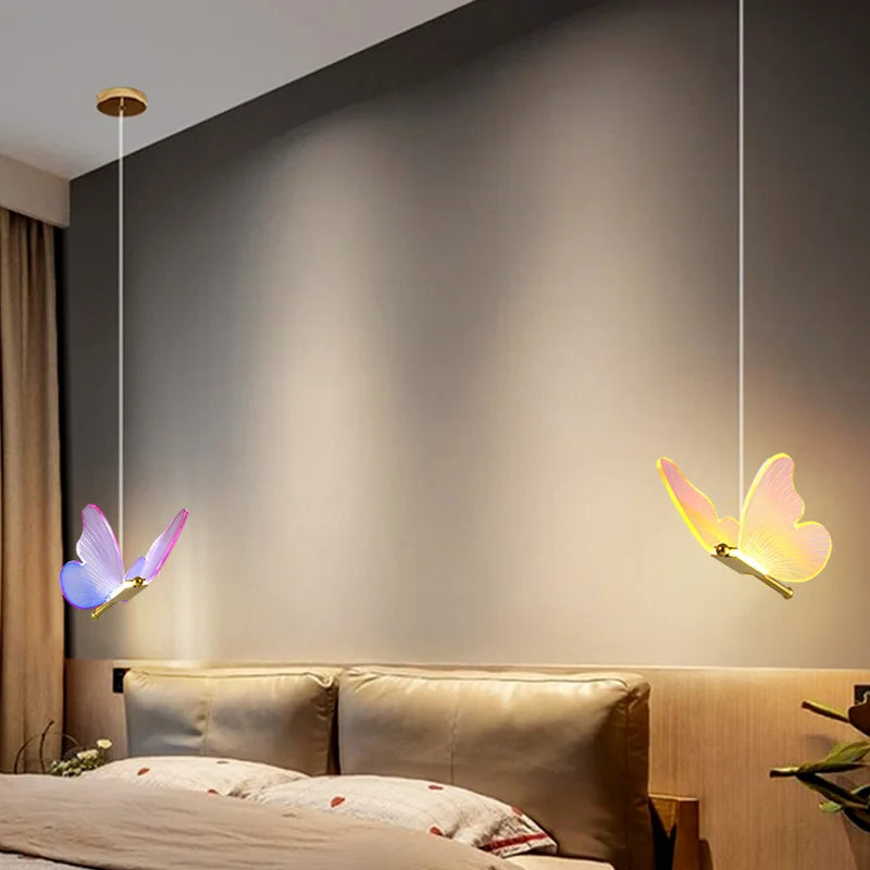 Suspension led moderne en acrylique avec 3 couleurs - vue 7 sur 15