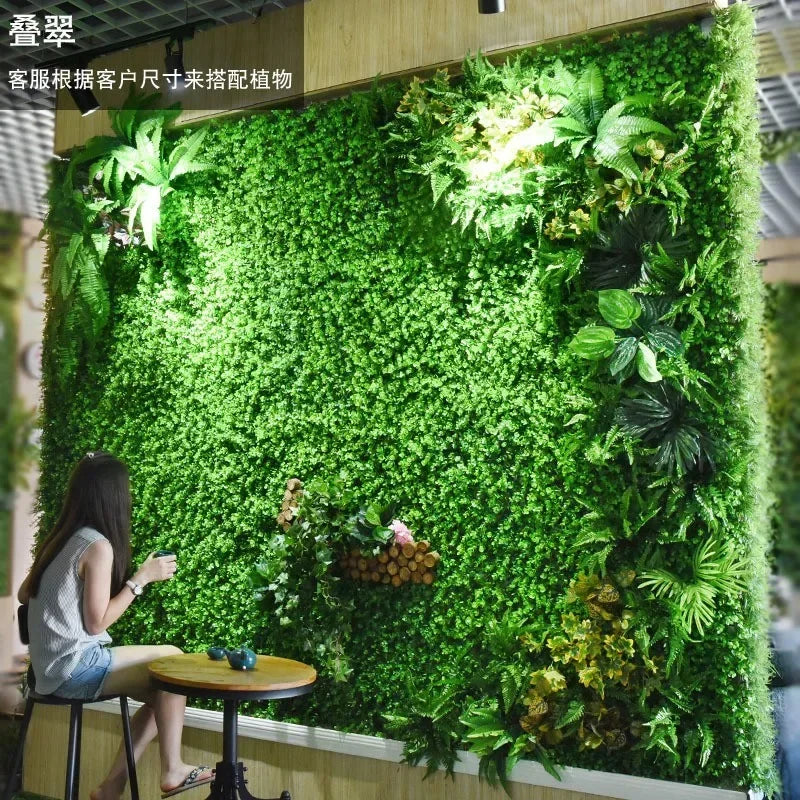 décoration végétale murale verte pour intérieur élégant - vue 7 sur 25
