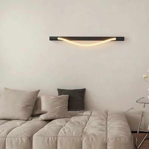 LED-Wandleuchte aus Edelstahl mit Acrylrohr - vue 4 sur 9