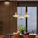 lampe led suspendue en marbre et aluminium avec cordon réglable