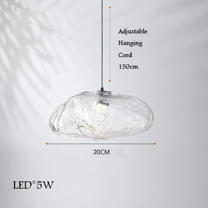 lustre en verre design nuage pour intérieur décoratif lumineux - vue 14 sur 21