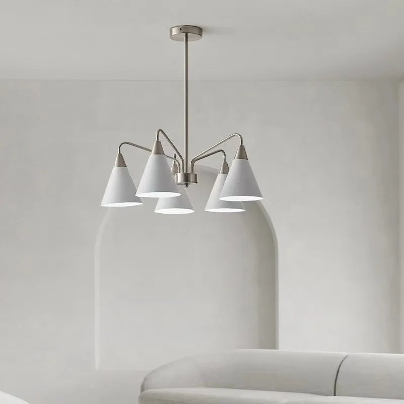 lustre moderne en fer design pour décoration intérieure lumineuse - vue 7 sur 7