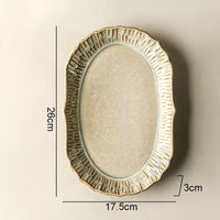 Assiettes plates ceramique relief retro style restaurant