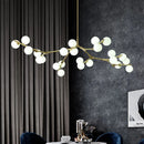 Pendelleuchte aus molekularem Glas im postmodernen Stil für elegantes Interieur