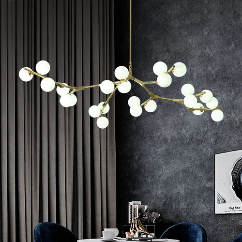 Pendelleuchte aus molekularem Glas im postmodernen Stil für elegantes Interieur - vue 2 sur 11