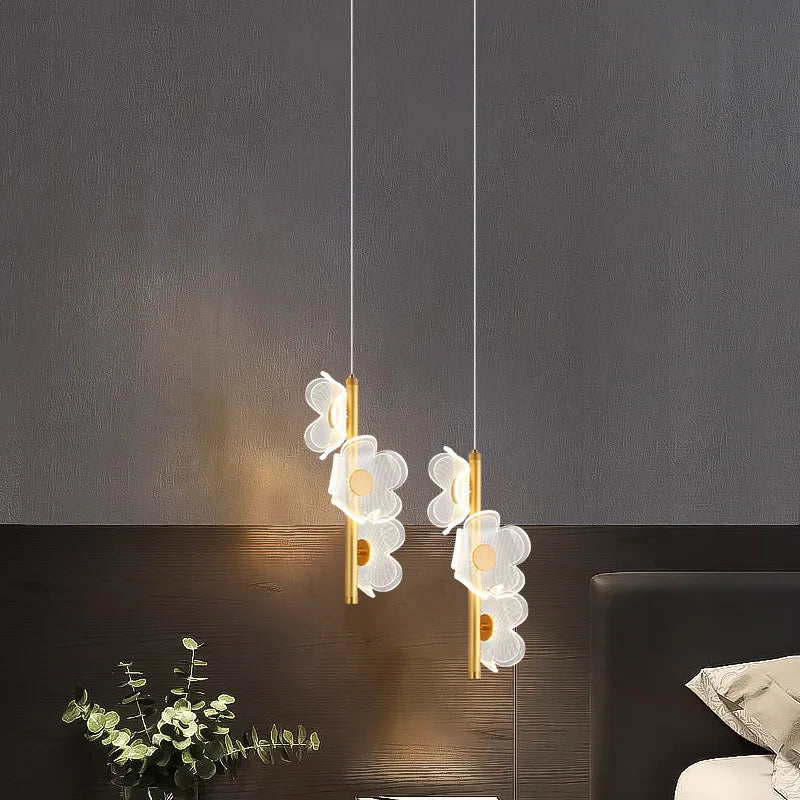 suspension design fleur lumineuse pour intérieur enfants et étude - vue 6 sur 7