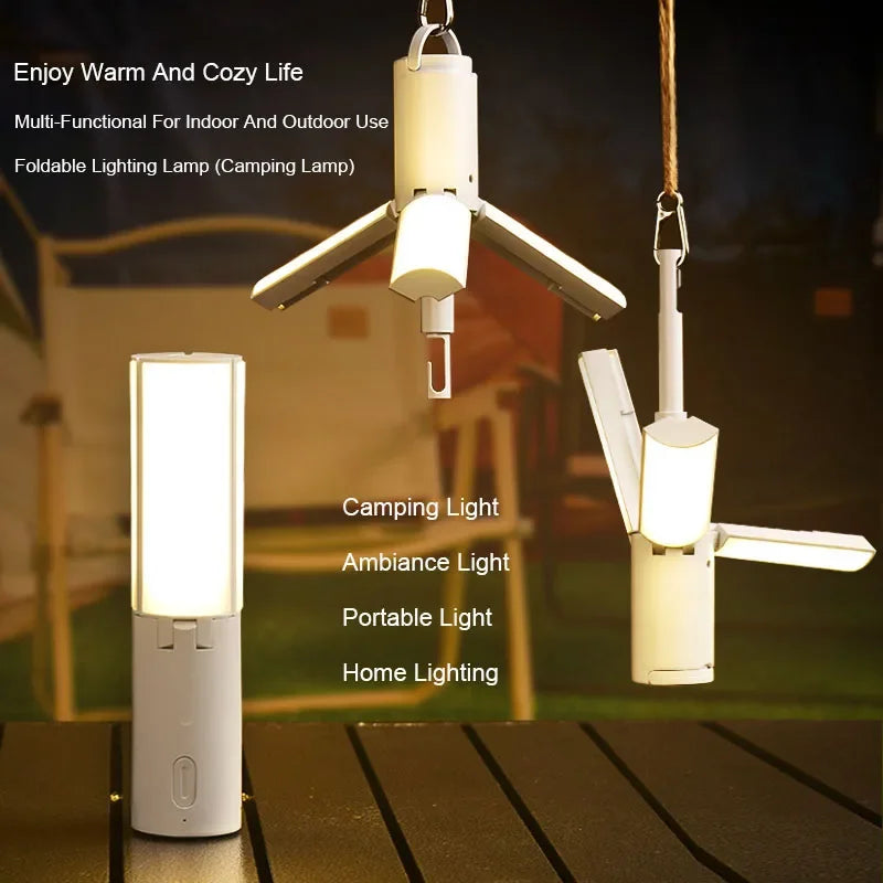 lanterne suspendue rechargeable pour camping et extérieur portable - vue 6 sur 7