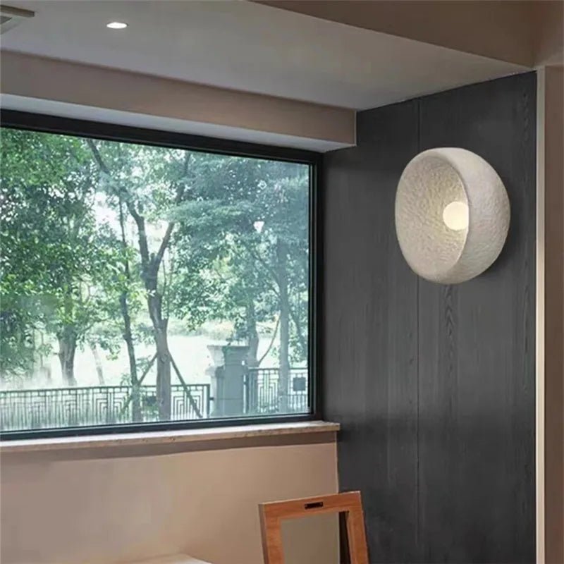 applique murale japonaise en pierre style wabi sabi décor intérieur - vue 4 sur 7