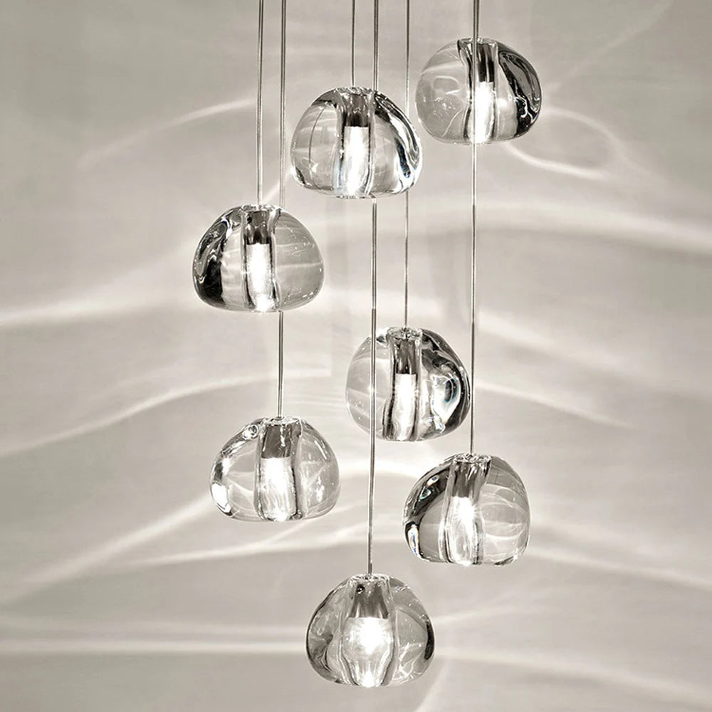 suspension design en cristal pour un éclairage moderne élégant - vue 2 sur 15