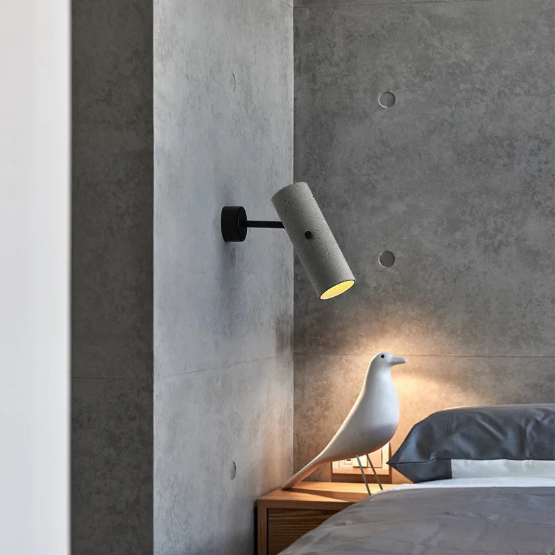 applique murale rotative en ciment style industriel pour intérieur - vue 5 sur 8