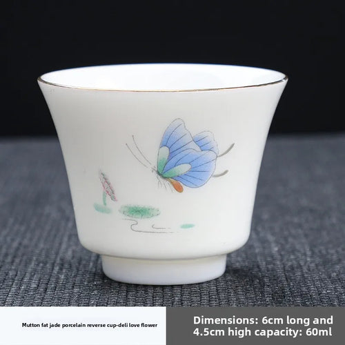 Tasse à thé chinoise en céramique peinte main