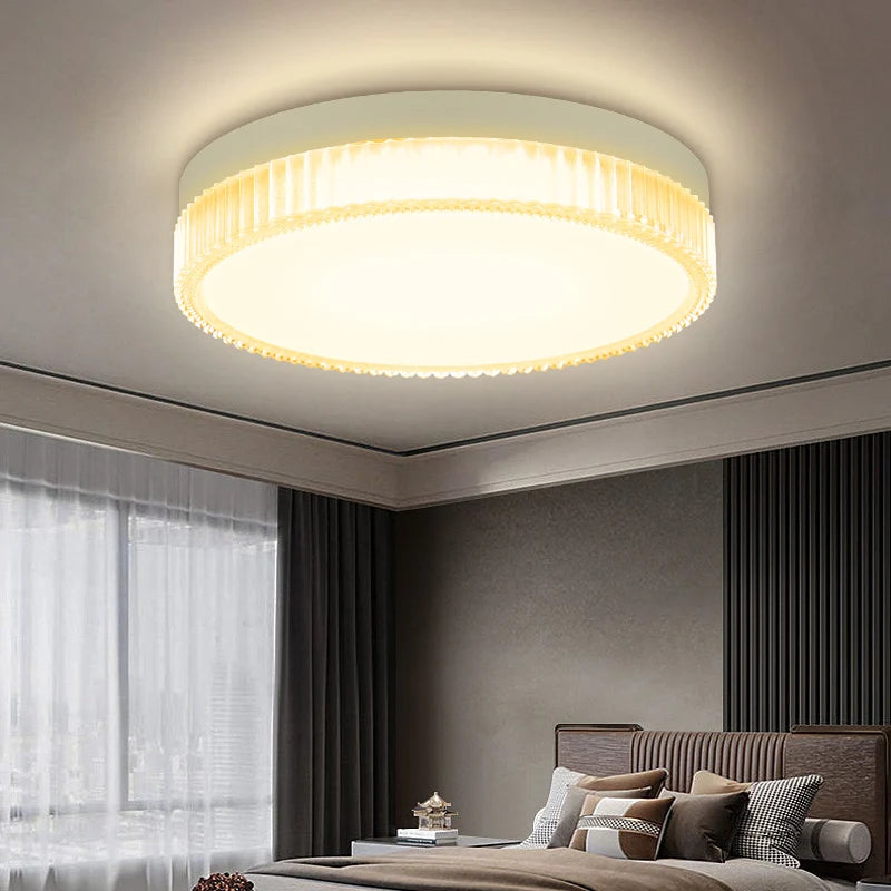 plafonnier moderne rond led pour éclairage maison salon cuisine - vue 6 sur 10